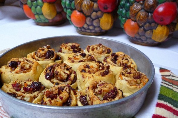 Cranberry Orange Crescent Bites baked and ready to be glazed