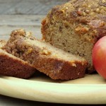 Applesauce Walnut Bread with Apple