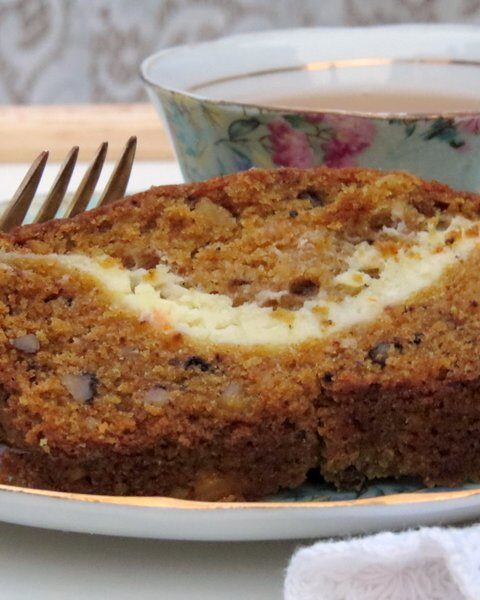 Pumpkin Bread with Orange Cream Cheese Filling