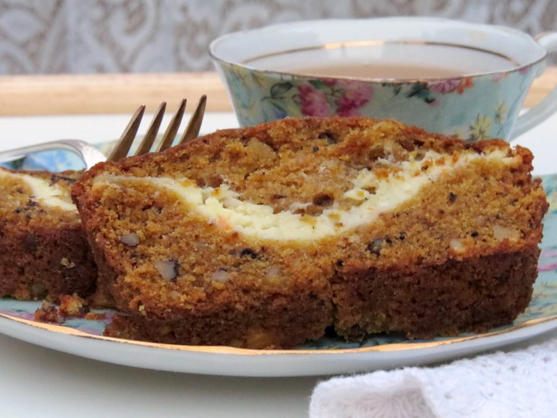 Pumpkin Bread with Orange Cream Cheese Filling