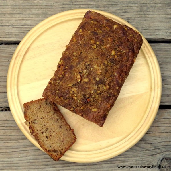 Applesauce walnut bread from above