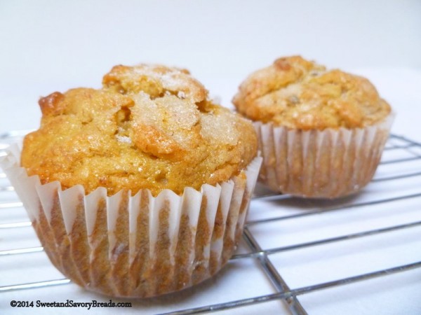 Banana Persimmon muffins