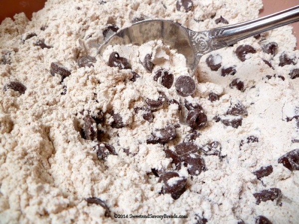 Dry ingredients for Zucchini Bread with Chocolate Chips