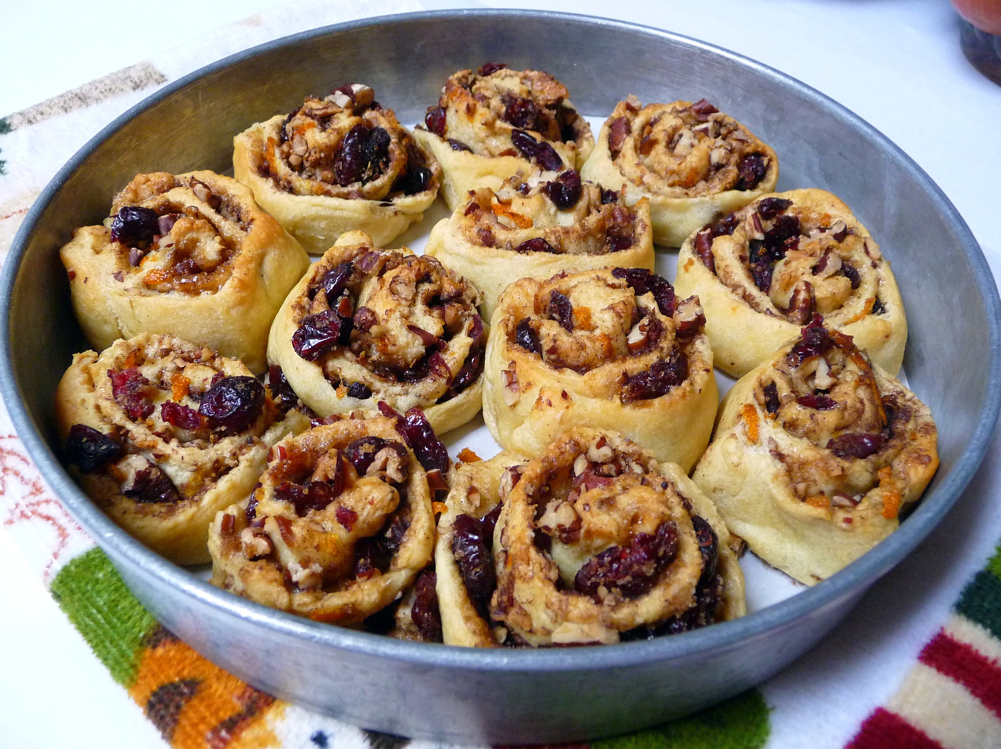 Cranberry Orange Crescent Bites baked and ready to be glazed