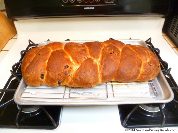 Stollen fresh out of the oven