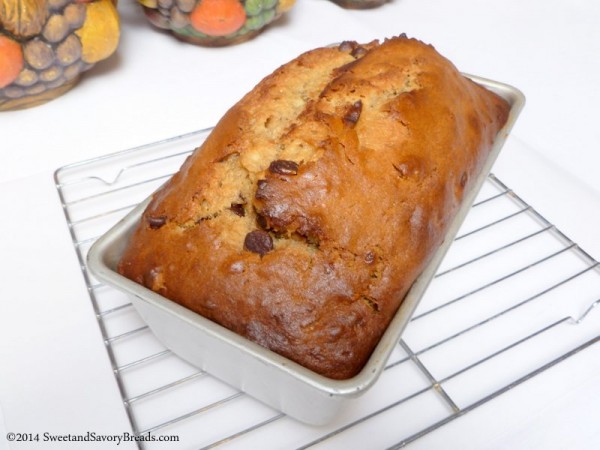 Peanut Butter Banana Bread With Candied Bacon