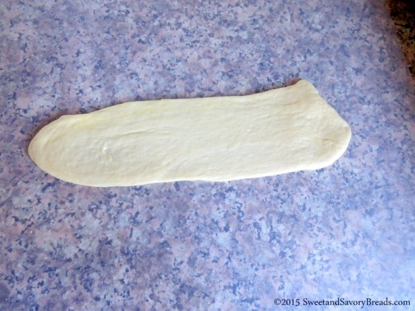 Strip of dough