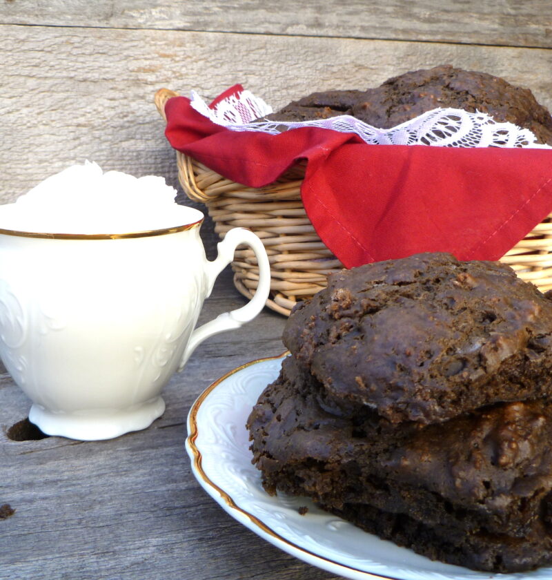 Double Chocolate Brownie Biscuits
